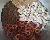 A picture of step 1 of Wonder powder (Sesame seeds, Tertiary buckwheat, Hawthorn and Pueraria).