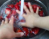 A picture of step 2 of Handmade Strawberry Powder.