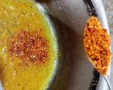 A picture of step 3 of Timatar ki chutney with Besan ki roti...😍😋.