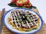 Bánh Xèo Kiểu Nhật Okonomiyaki bước làm 6 hình