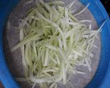 A picture of step 1 of Lauki ki burfi.