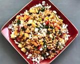 A picture of step 3 of Barley fruits healthy salad.