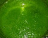 A picture of step 2 of Dhaniya Patta ki chutney.