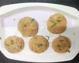 A picture of step 4 of Upma cutlet.