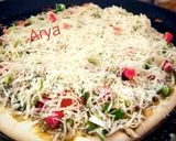मिक्स वेज चीज़ पिज़्ज़ा (mix veg cheese pizza recipe in Hindi) रेसिपी चरण 4 फोटो