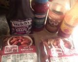 A picture of step 1 of New Year's classic Lit'l Smokies Cocktail Sausages.