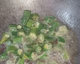 A picture of step 2 of Masala lady finger.