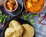 A picture of step 1 of Bathue ki puri with aloo tamatar ki subzi.
