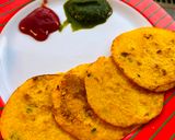 A picture of step 6 of Dal chawal chilla.