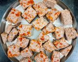 A picture of step 4 of Ragi Dhokla.
