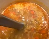 A picture of step 4 of White Bean Soup with Turkey, Kale, and Lemon.
