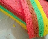 Foto langkah ke 7 dari resep Bolu kukus Rainbow.
