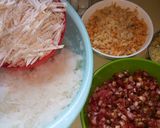 A picture of step 1 of Shredded Taro Cake.
