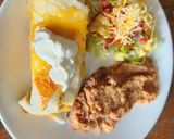 A picture of step 4 of Beef and Bean Burrito.