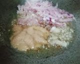 A picture of step 2 of Arbi Masala Curry in curd.