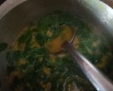 A picture of step 2 of Drumstick leaves curry/moringa leaves curry.