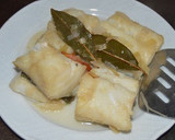 Foto del paso 3 de la receta: Lomo de bacalao sobre cremoso de garbanzos y mermelada de tomate