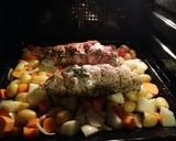 Spenótos húsrolád zöldségágyon recept fázis 8 fotója