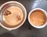 A picture of step 1 of Raddish Matar dal Sambar.