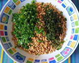 Foto del paso 7 de la receta: Tabulé de bulgur de vegetales con menta y yogur agrio