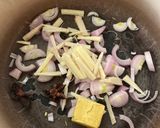 A picture of step 1 of Poached chicken and ginger broth.