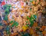 Zöldséges, húsos bulgur recept fázis 6 fotója