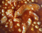 Foto del paso 6 de la receta: Potaje de garbanzos de bacalao con tomate 🍅🐟
