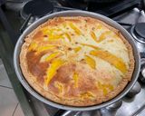 Une image de l'étape 12 de Tarte aux mangues, bananes et mascarpone.