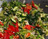 Foto langkah ke 6 dari resep Tumis Bunga Pepaya, Daun Pepaya Jepang, Teri Saos Tiram.