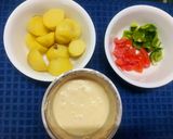 A picture of step 1 of Dum Aloo Karahi.