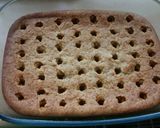A picture of step 7 of Vickys Banana Pudding Poke Cake, GF DF EF SF NF.