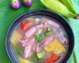 Hình bước làm 3 của món Canh Mực Nấu Thơm Cà