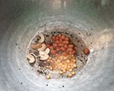 A picture of step 2 of Coconut rice.