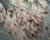 A picture of step 4 of Peas-Mushroom Pancake.