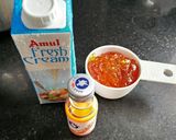 A picture of step 1 of Orange Marmalade Icecream.