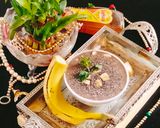 A picture of step 2 of Banana smoothie Bowl banana chia seeds smoothie Bowl.
