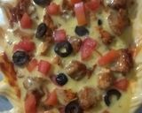 A picture of step 5 of Leaf shape pizza 🇮🇹.