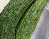 A picture of step 1 of Sweet and Sour Ampalaya / Sweet amd Sour Bitter Gourd.