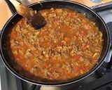 Une image de l'étape 9 de Farce/sauce au bœuf, courgette, tomates et oignon au bouillon de courge et cumin.