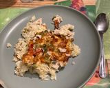 Csirkés - Zöldséges rakott rizs 🍗🌶🍅🧄🧅🍚🧈🧀😋 recept fázis 4 fotója