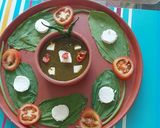 A picture of step 2 of Palak paneer (No onion, No garlic).