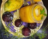 A picture of step 8 of Mango Plum Peaches Mocktail 🍑🥭 🫐.