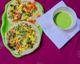 ચીઝ કોર્ન કેપ્સીકમ ઉત્તપમ (Cheese Corn Capsicum Uttapam Recipe In Gujarati) રેસીપી સ્ટેપ4ફોટો