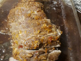 Bondiola de cerdo en salsa de naranja y comino