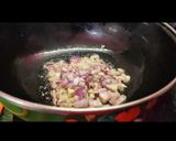 A picture of step 3 of Chole dhaniya masala.