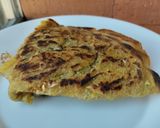 Foto del paso 7 de la receta: "Crepe" de mazorca🌽con queso🧀 y dulce de guayaba🥞