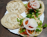 Foto del paso 2 de la receta: Pan de pita relleno vegetal y jamón y queso