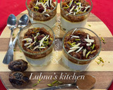A picture of step 4 of Semolina pudding with date and tahini puree:.