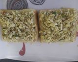 A picture of step 4 of Chilli cheese toast.