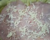 A picture of step 3 of Potato Parmigiana with Ham and Cheese.